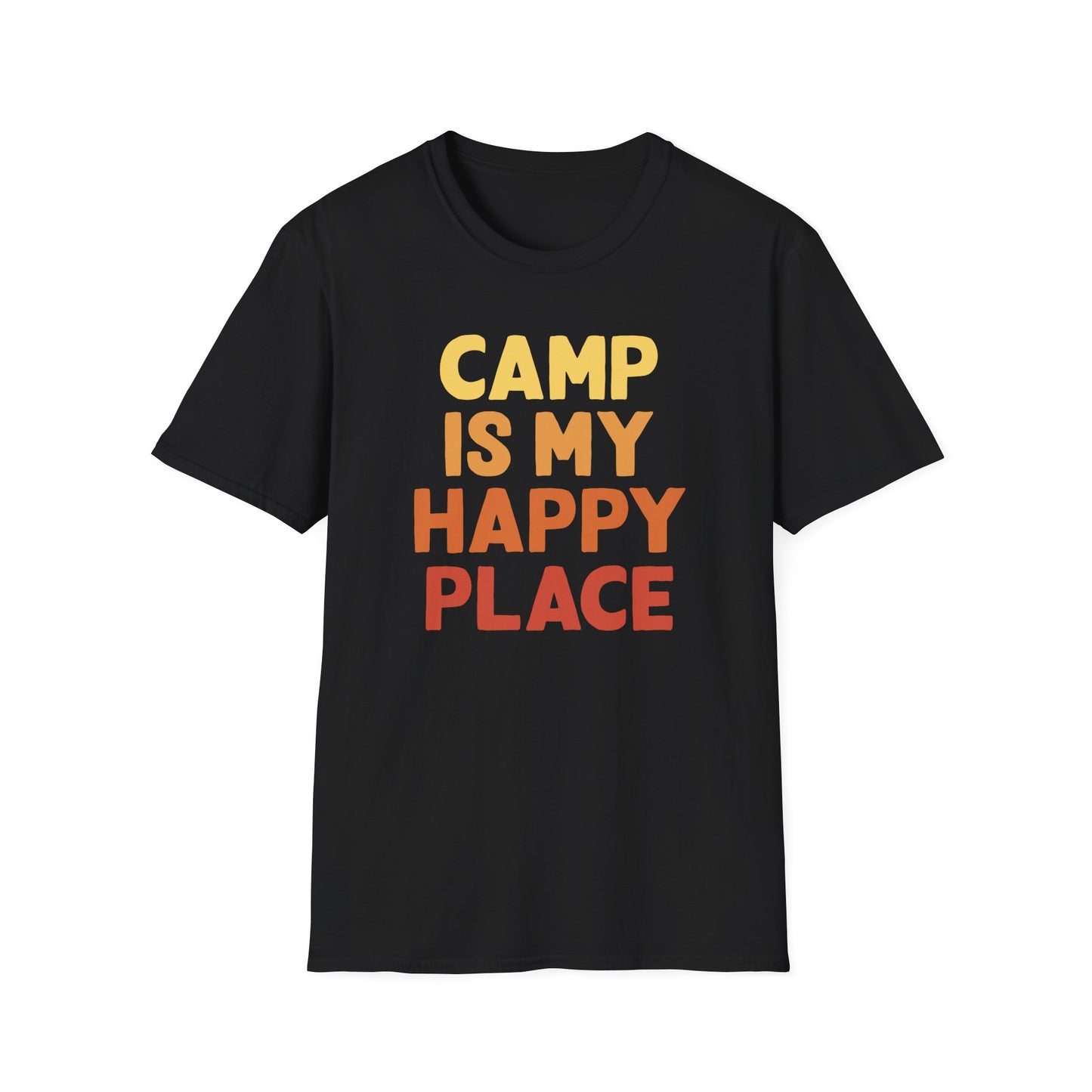 Camp is my happy place t-shirt