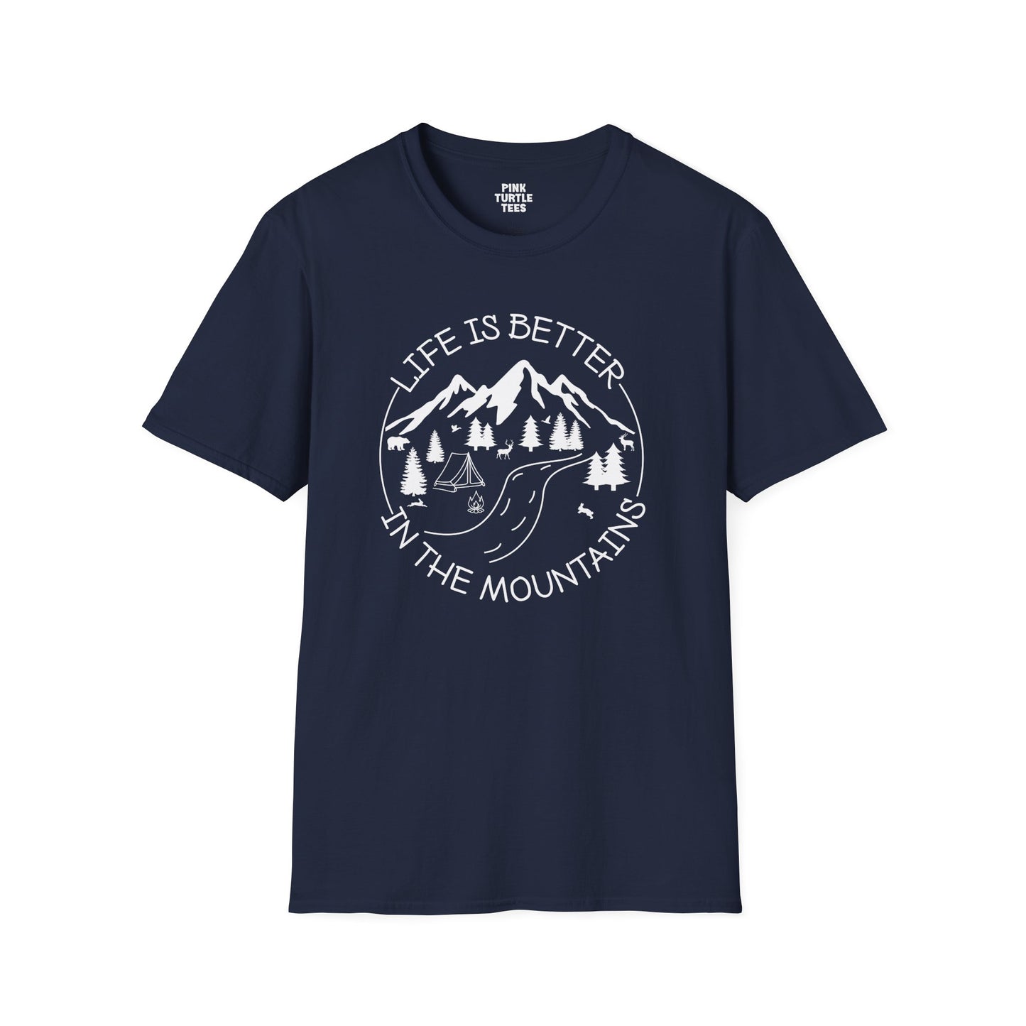 Life is better in the mountains t-shirt