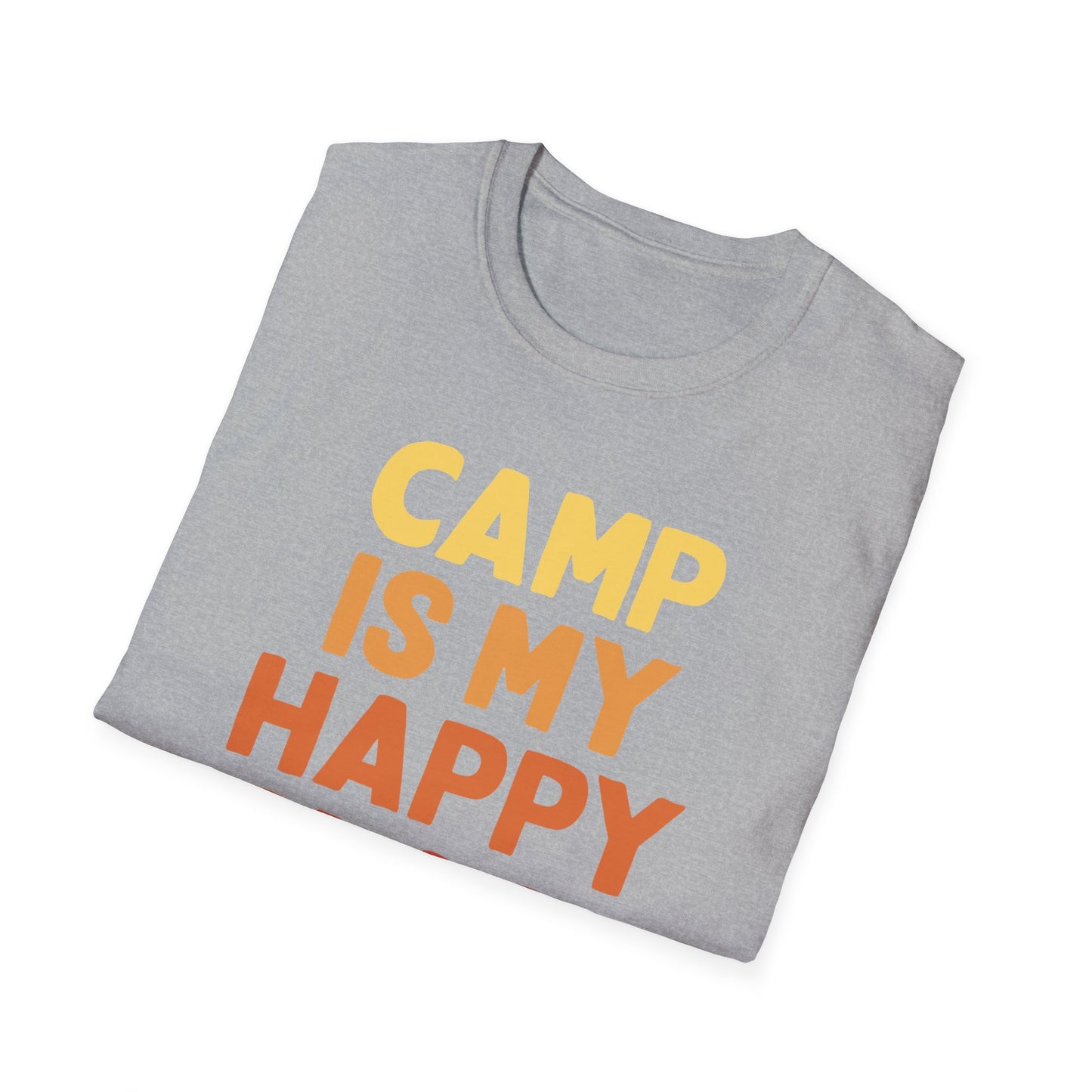 Camp is my happy place t-shirt