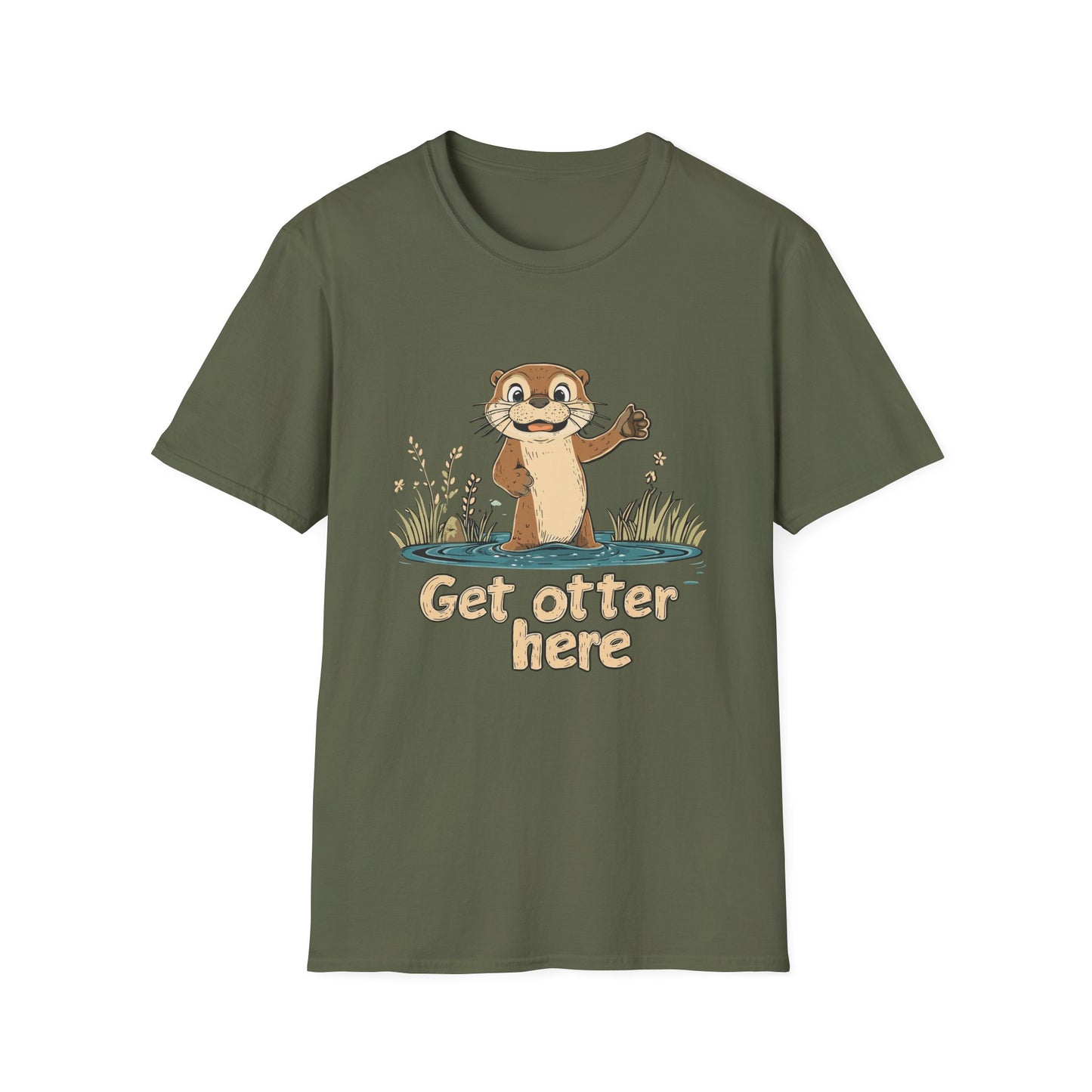 Get otter here t-shirt