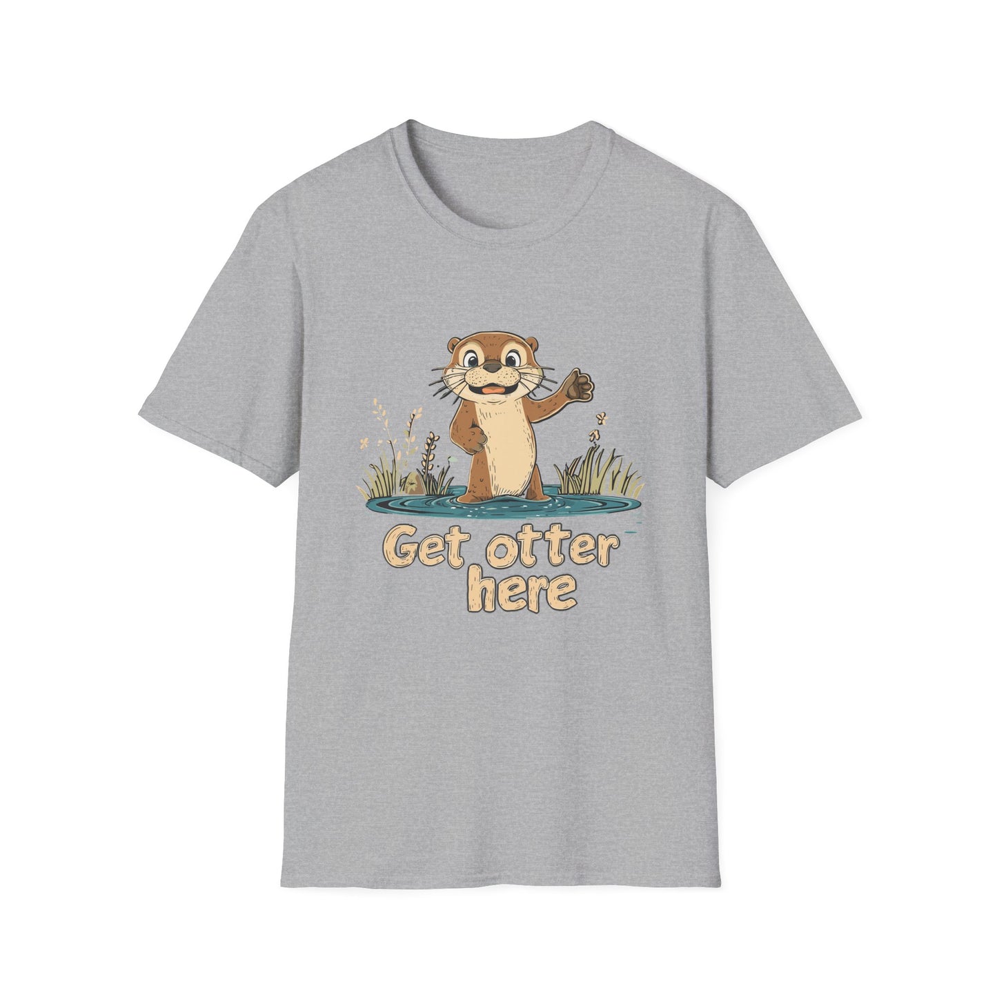 Get otter here t-shirt