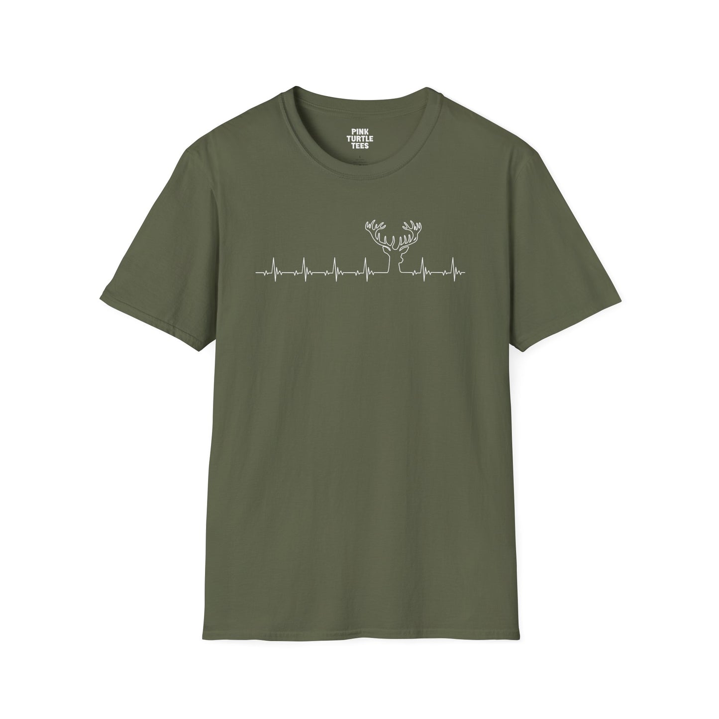 Heartbeat stag t-shirt