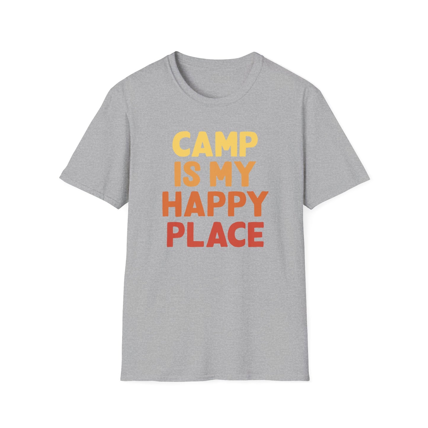 Camp is my happy place t-shirt