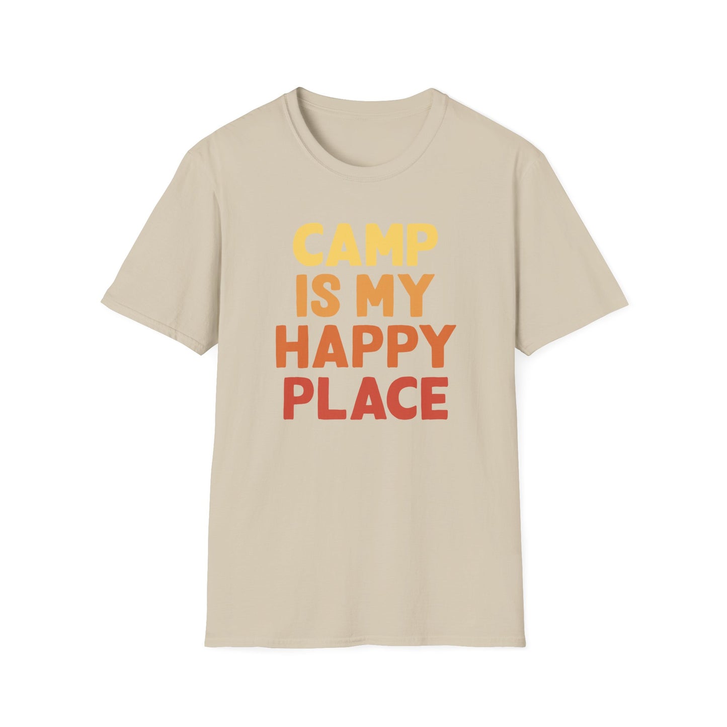 Camp is my happy place t-shirt