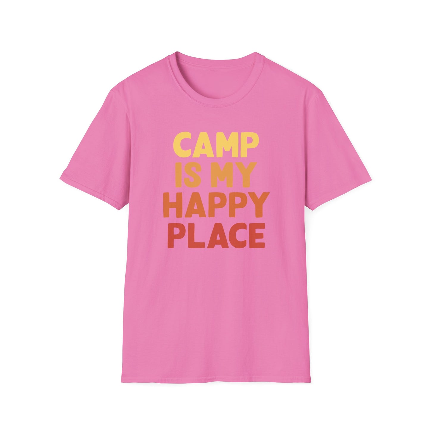 Camp is my happy place t-shirt