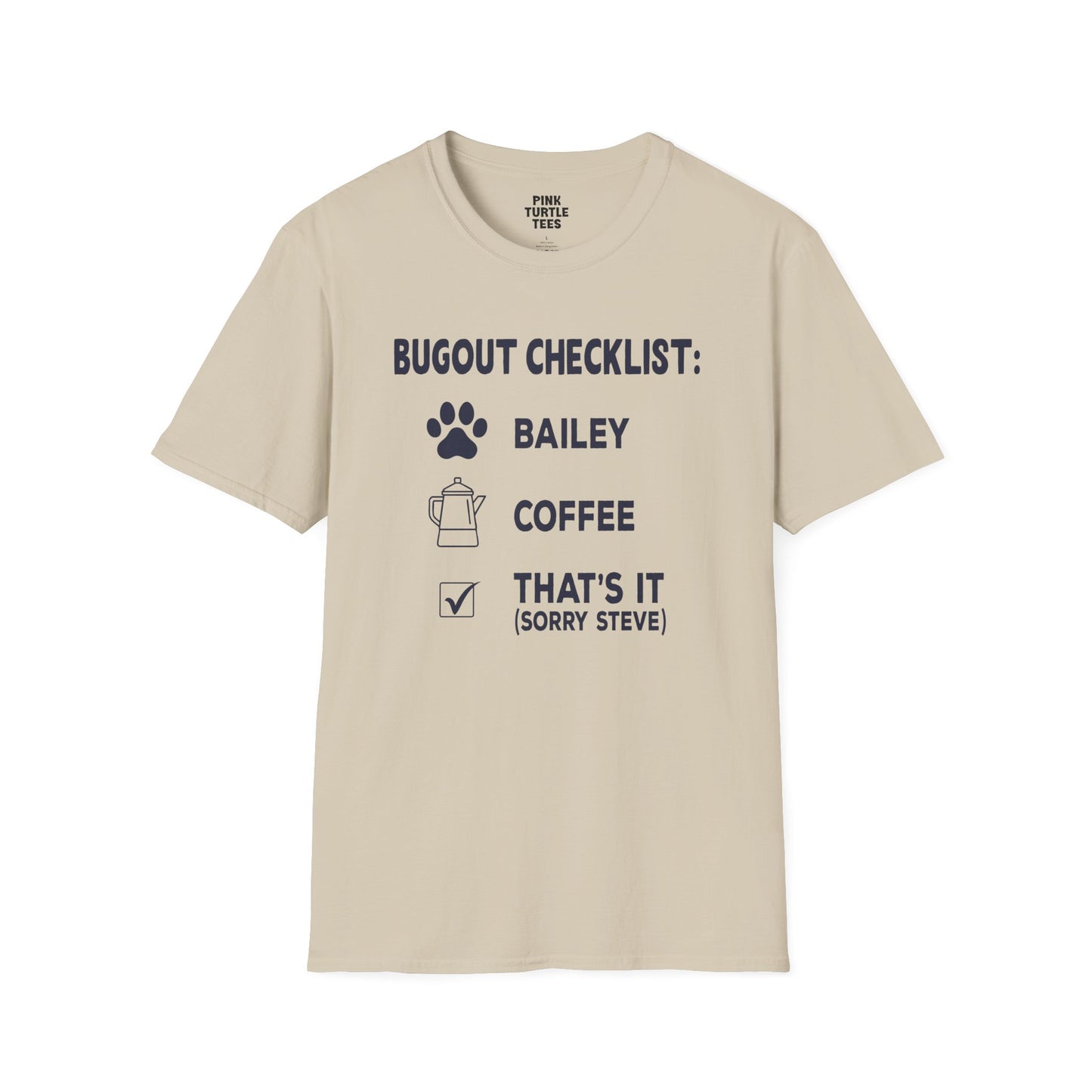 Bugout Checklist t-shirt