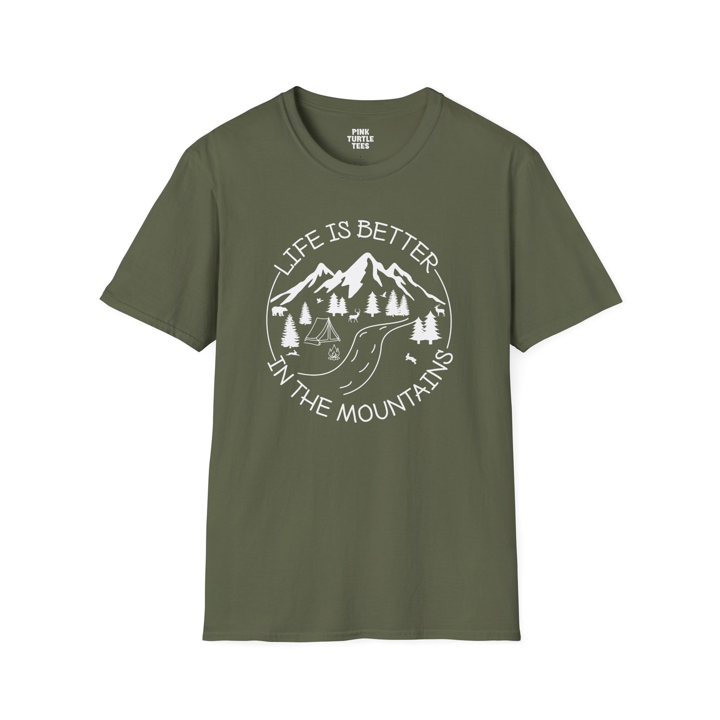 Life is better in the mountains t-shirt