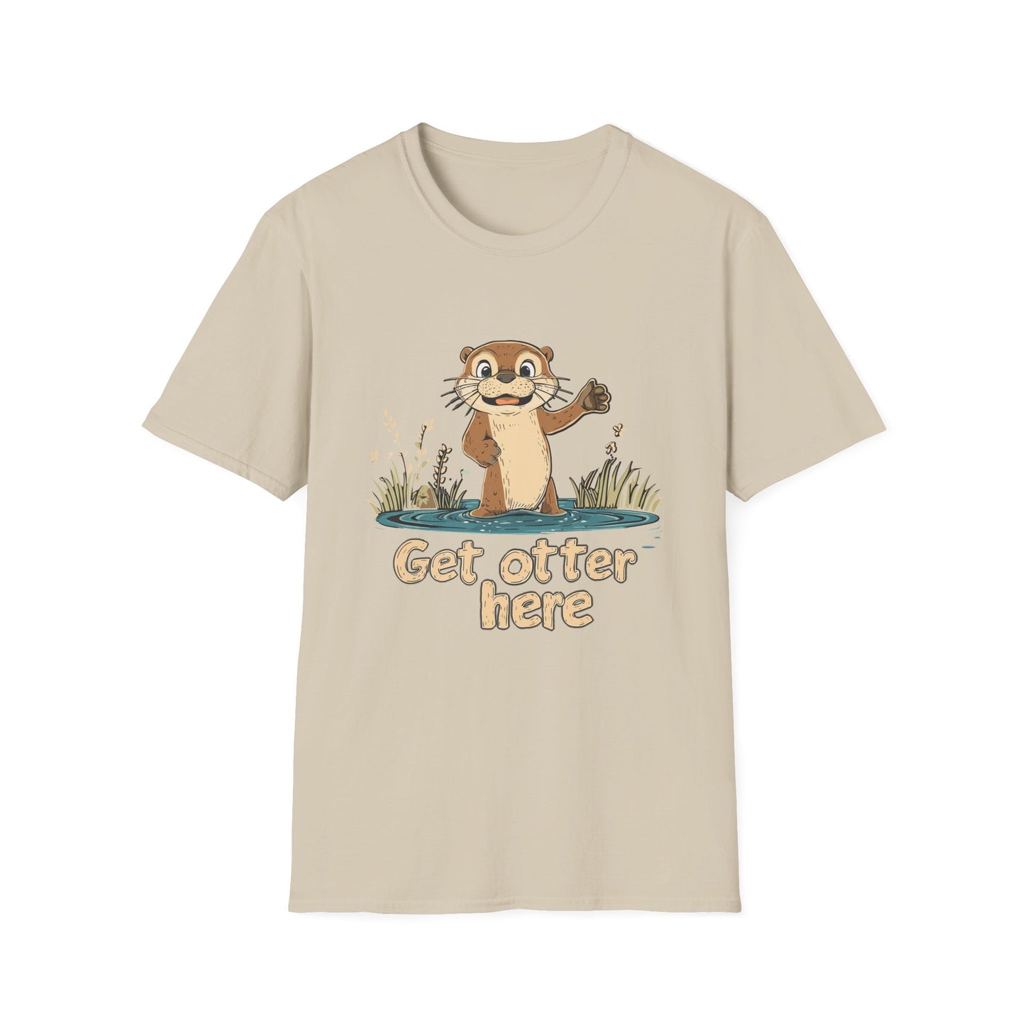 Get otter here t-shirt