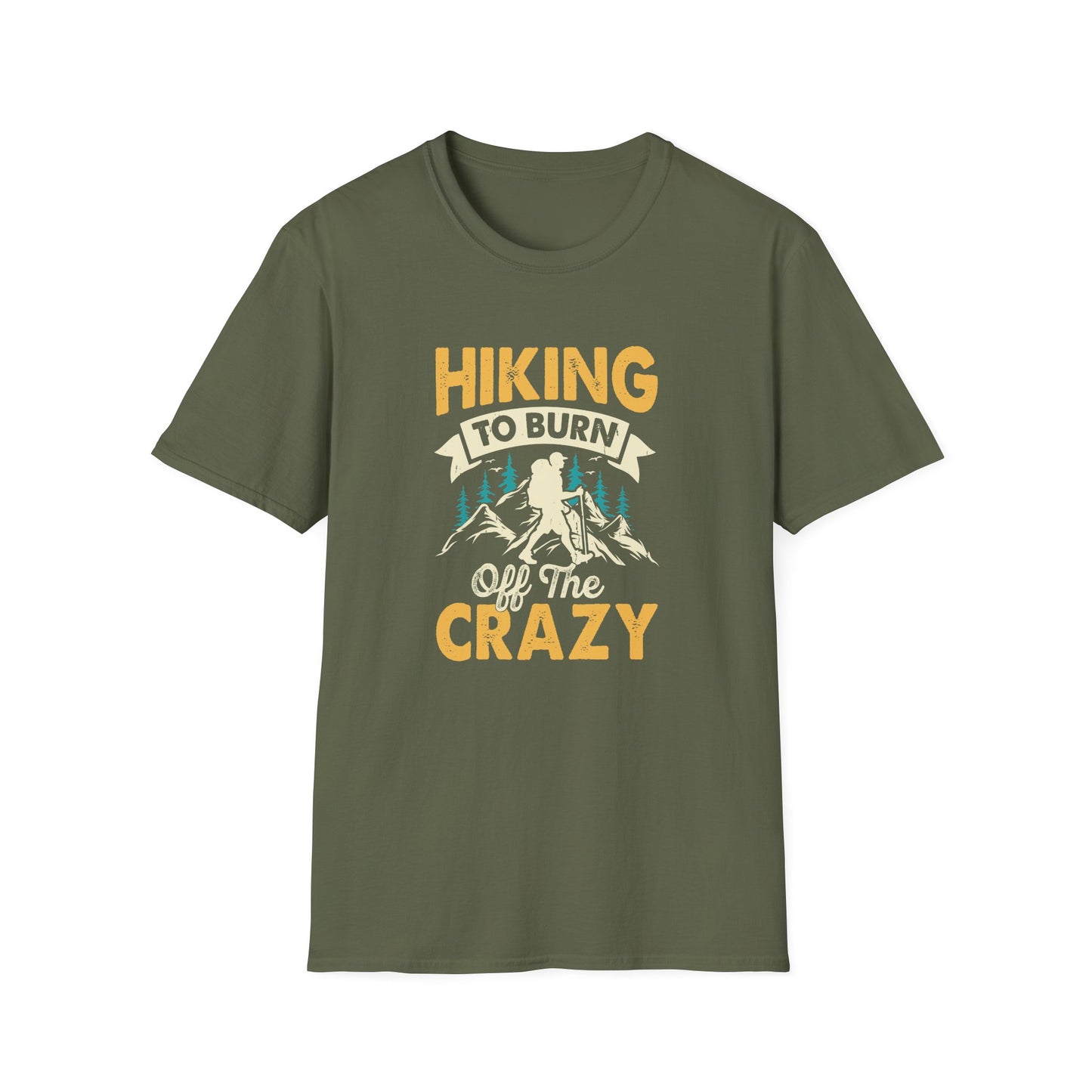 Hiking to Burn Off the Crazy t-shirt