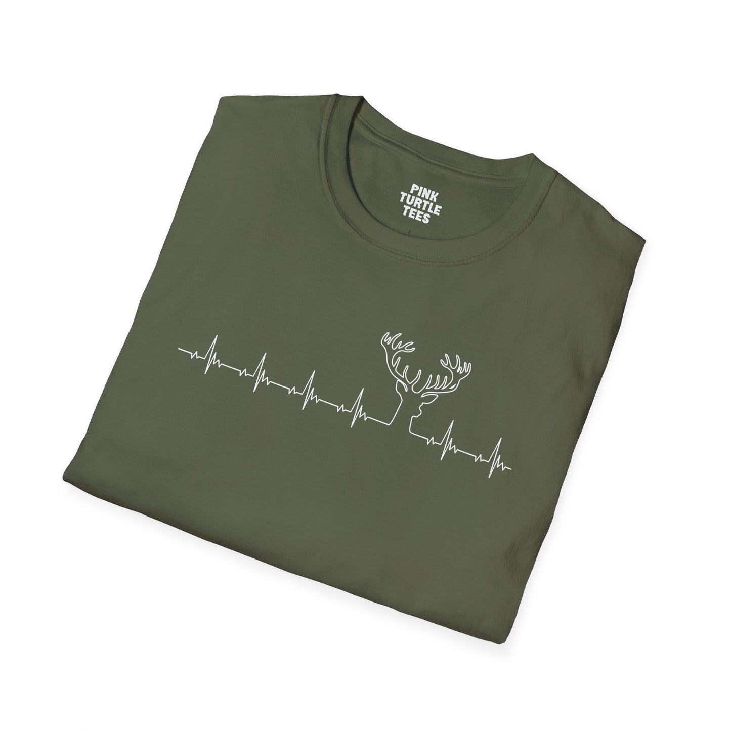 Heartbeat stag t-shirt