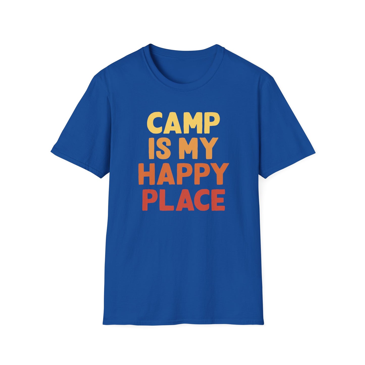 Camp is my happy place t-shirt