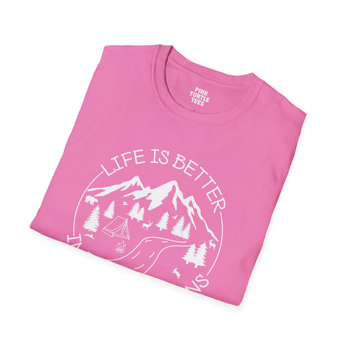 Life is better in the mountains t-shirt