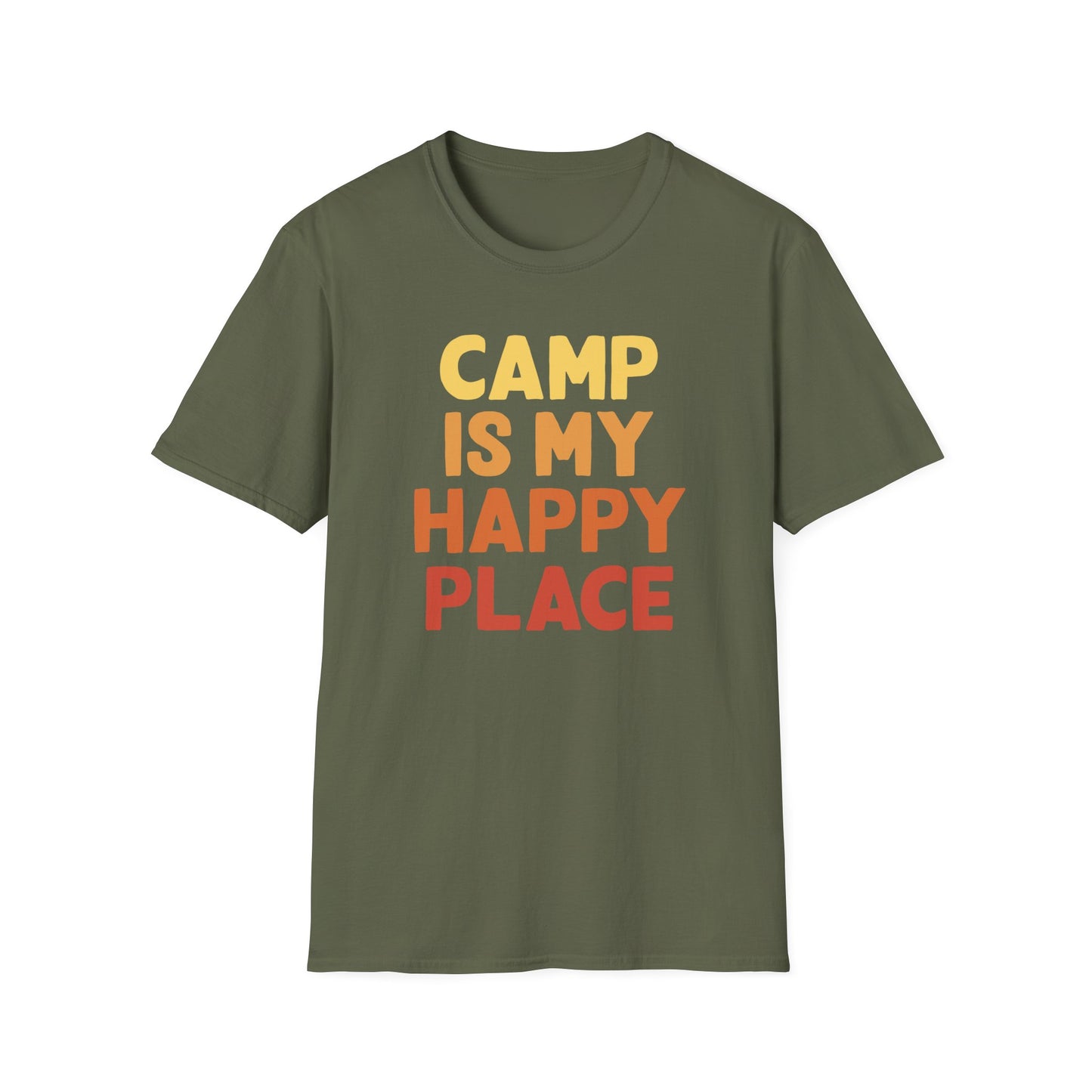 Camp is my happy place t-shirt