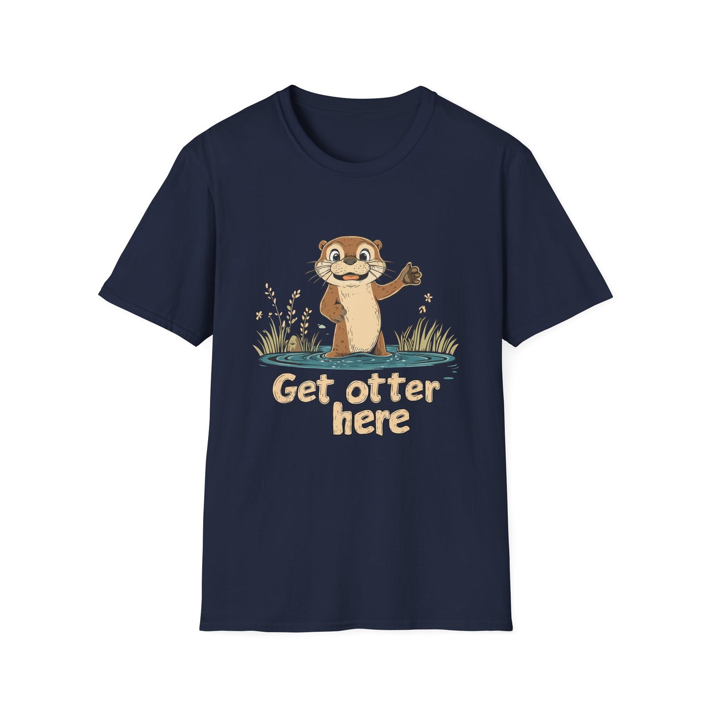 Get otter here t-shirt