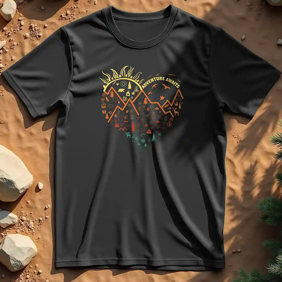 Adventure awaits t-shirt