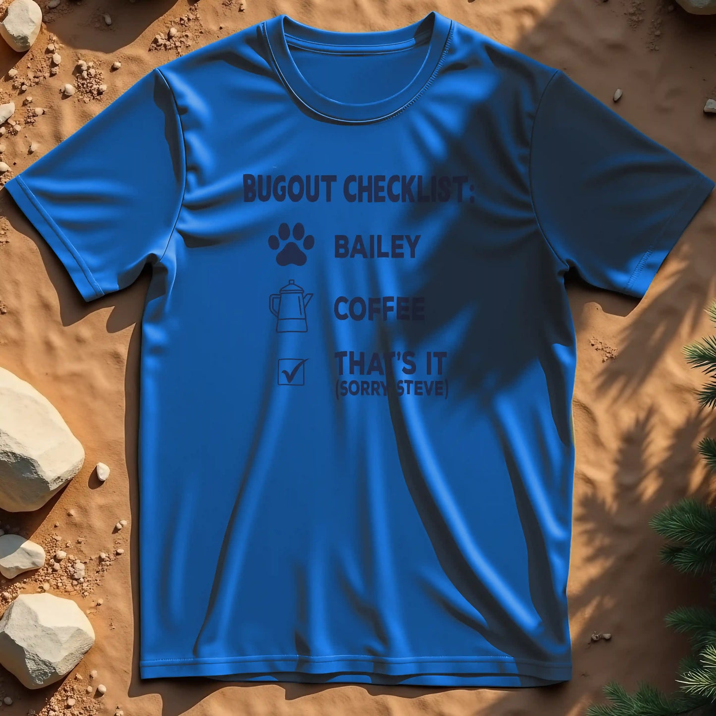 Bugout Checklist t-shirt