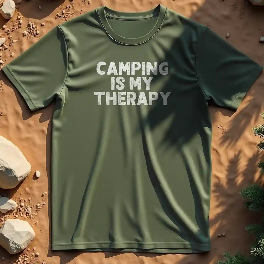 Camping is My Therapy t-shirt
