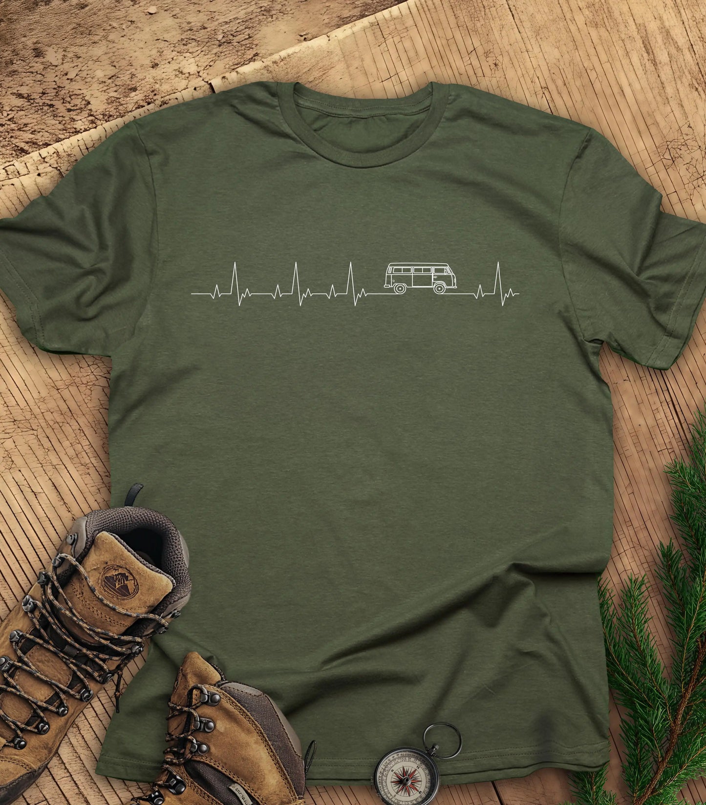 Heartbeat camper t-shirt