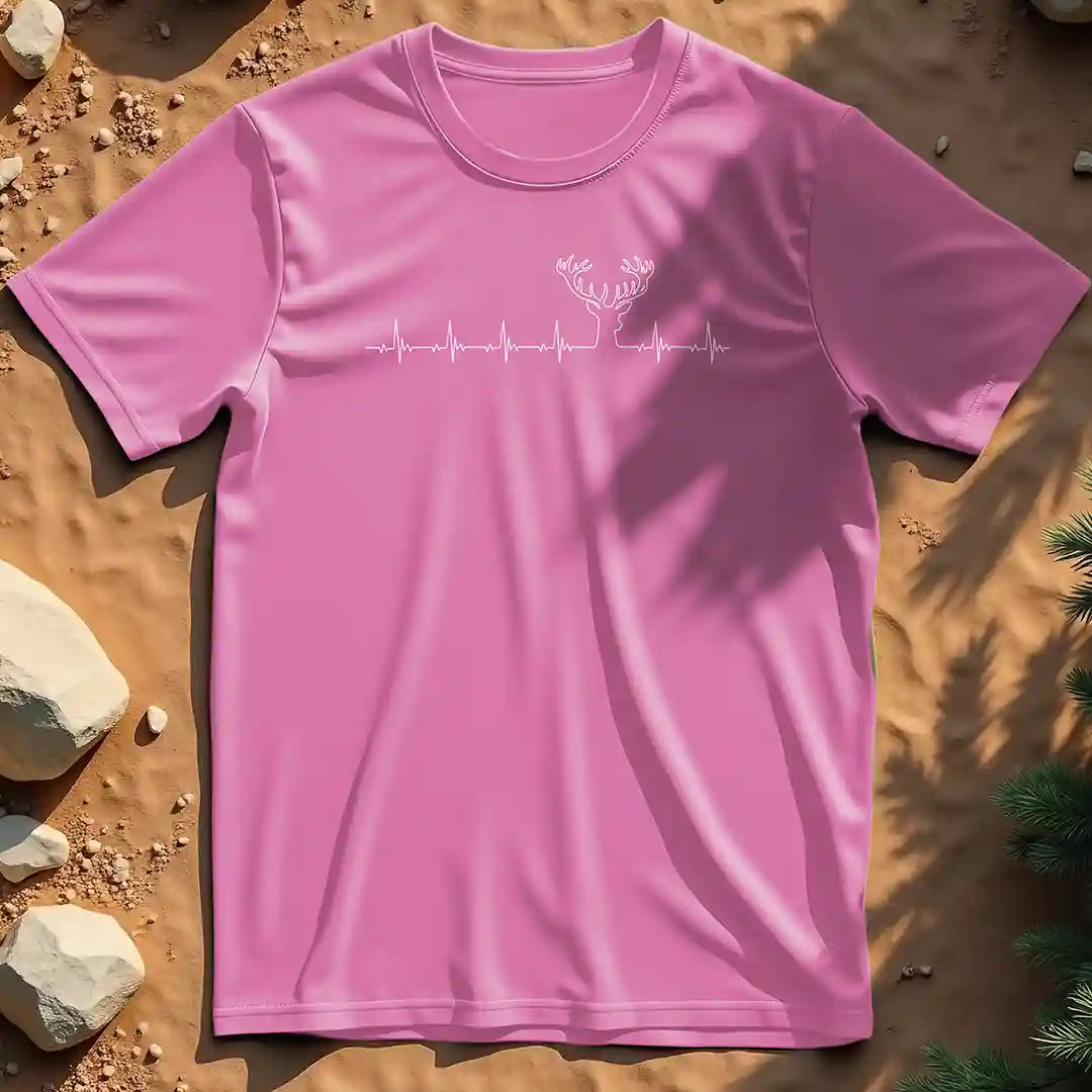 Heartbeat stag t-shirt
