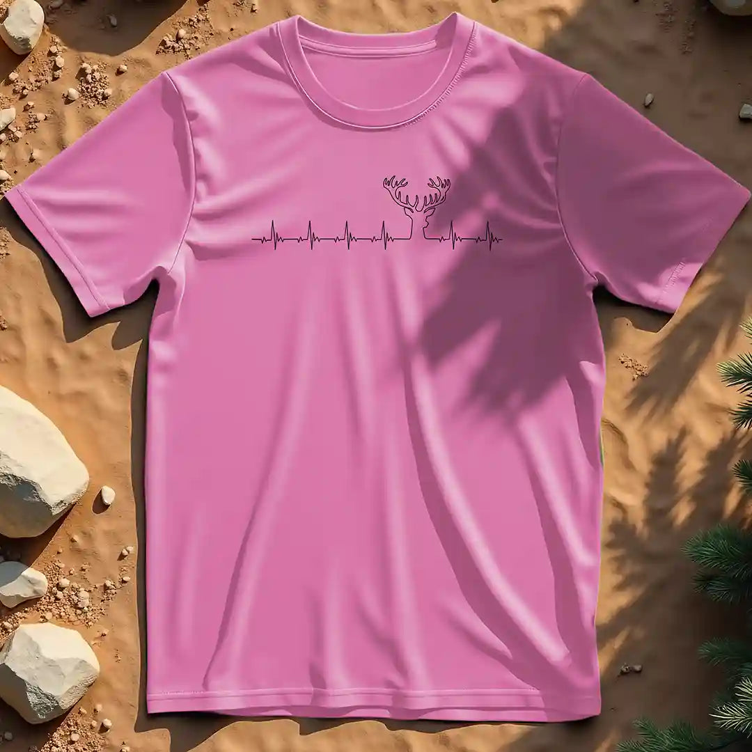 Heartbeat stag t-shirt