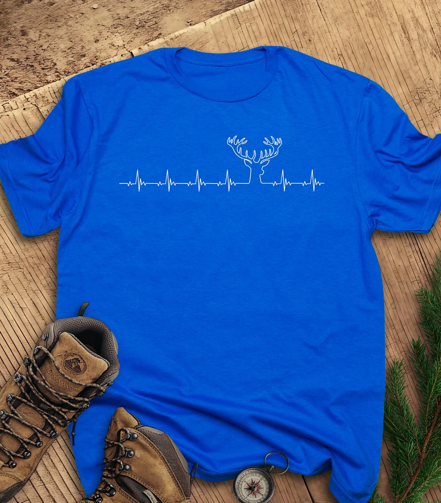 Heartbeat stag t-shirt