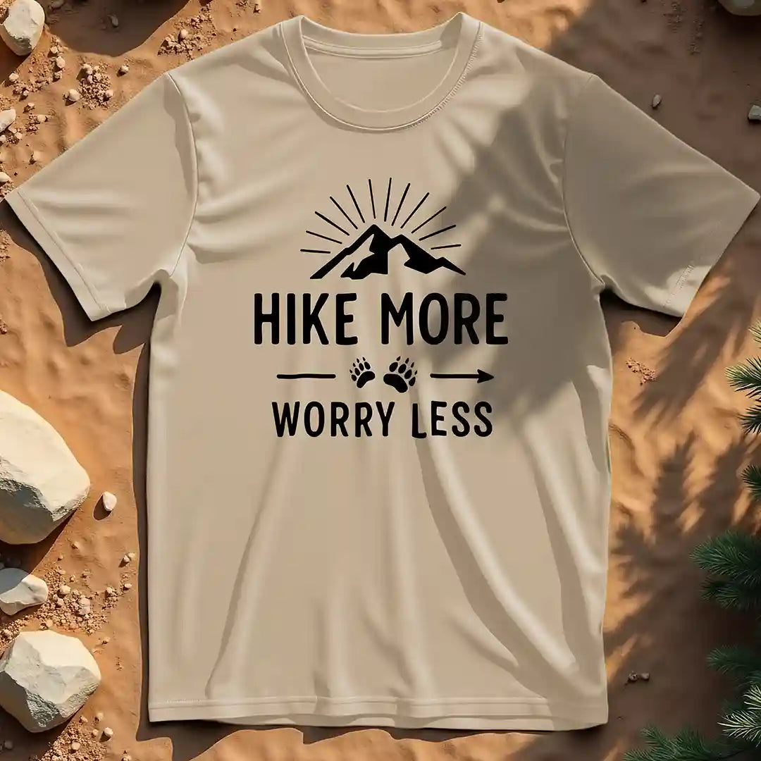 Hike more, worry less t-shirt