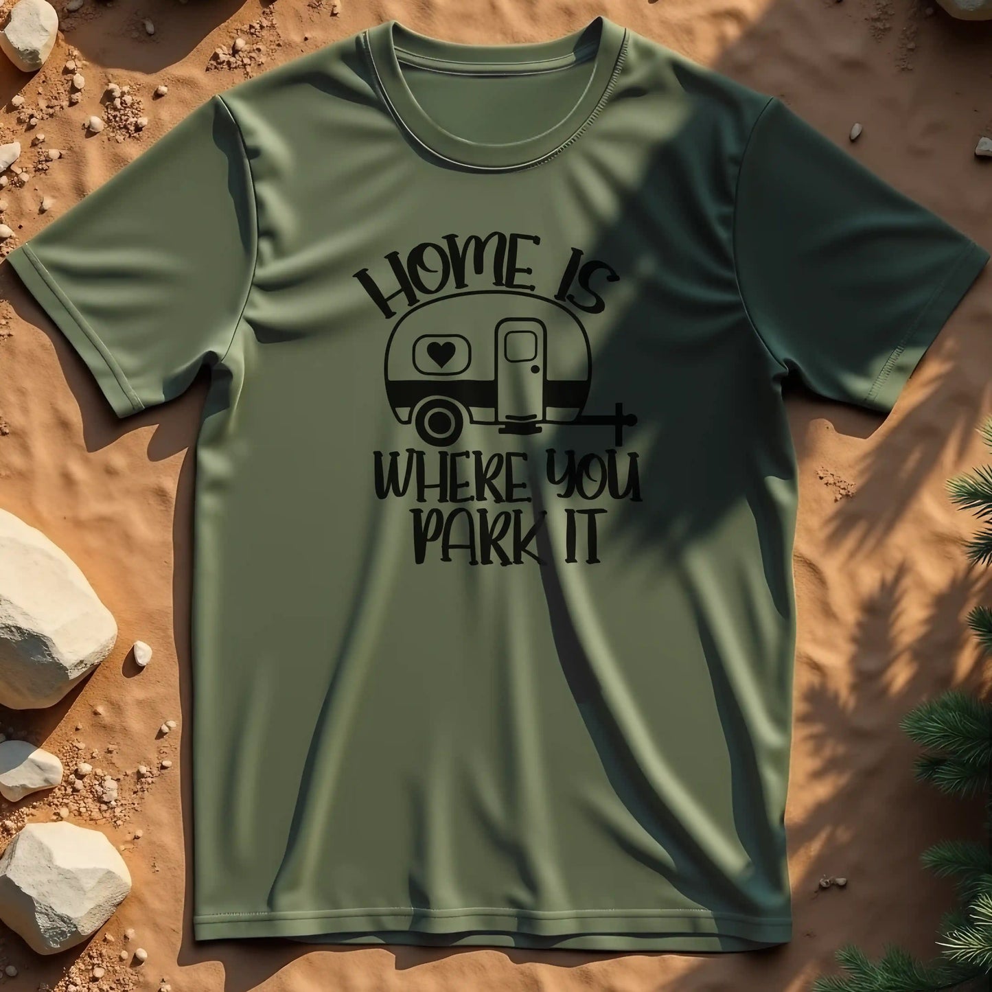 Home is where you park it t-shirt