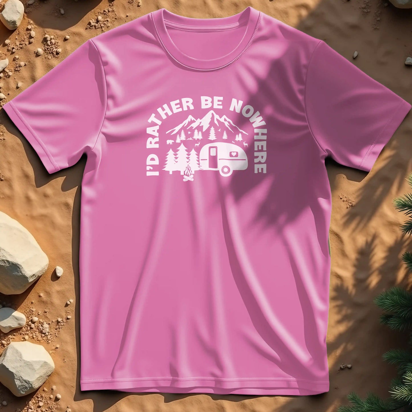 I'd rather be nowhere t-shirt