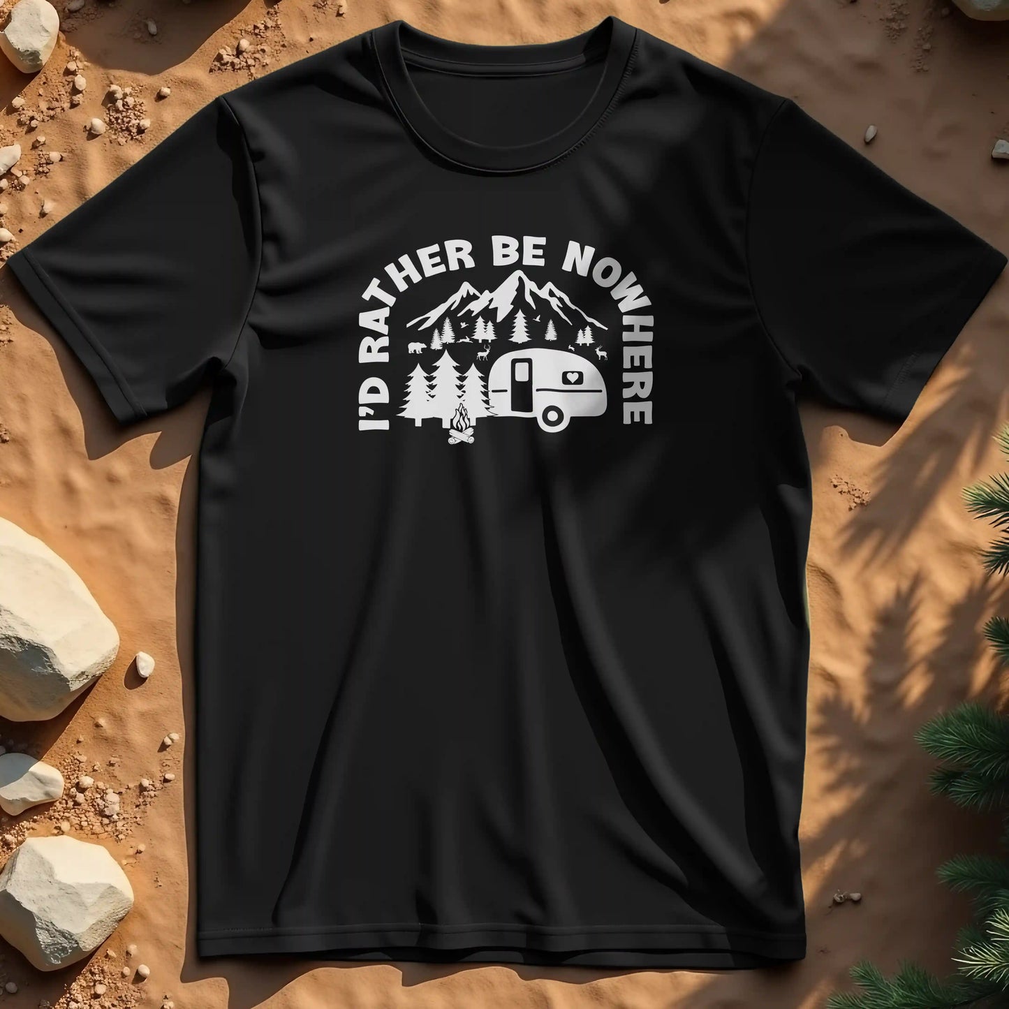 I'd rather be nowhere t-shirt