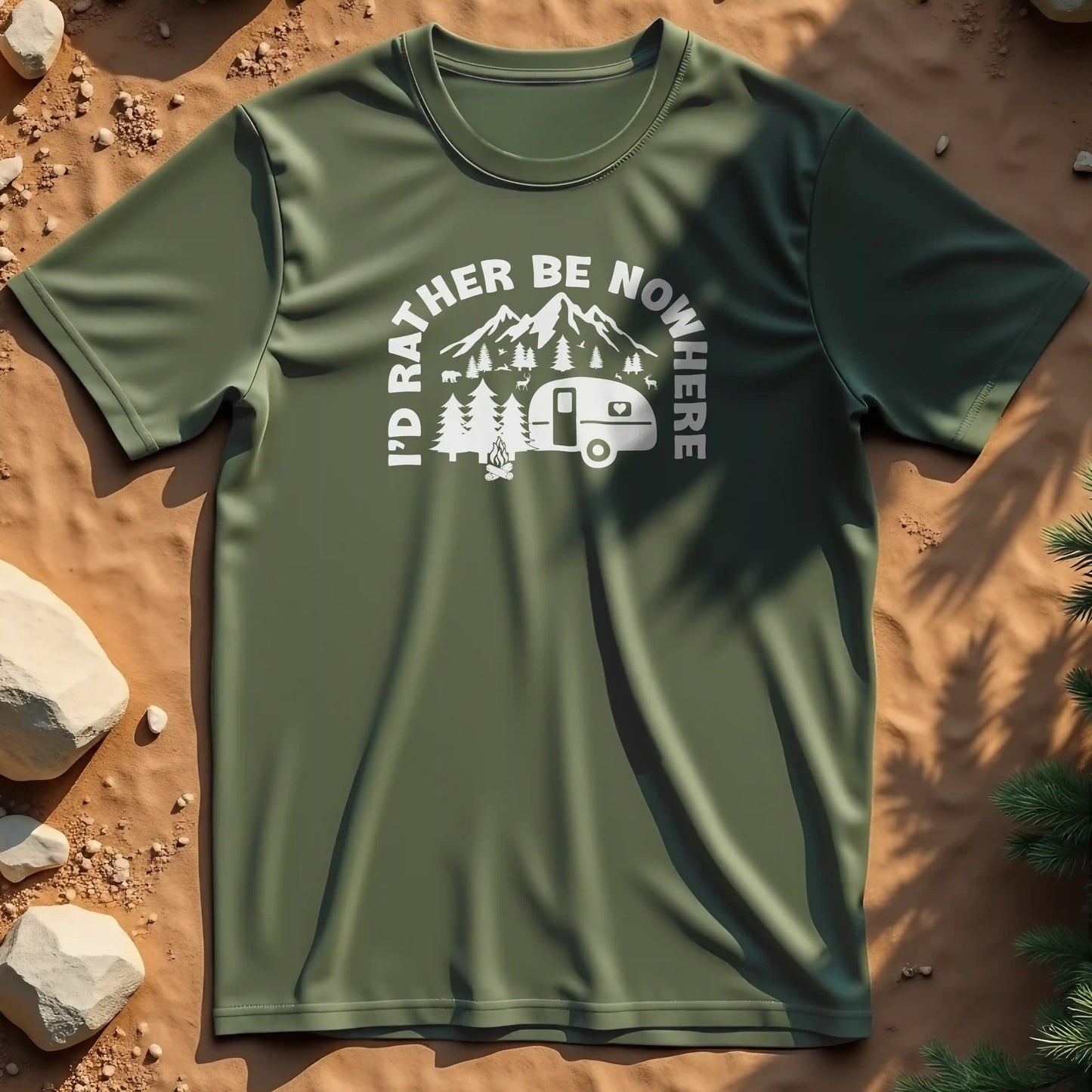 I'd rather be nowhere t-shirt