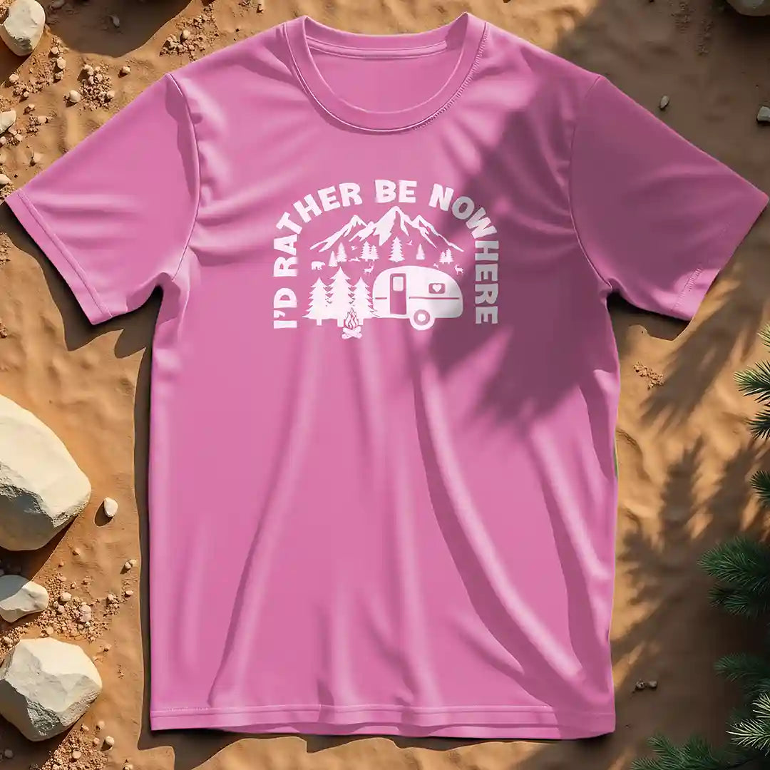 I'd rather be nowhere t-shirt