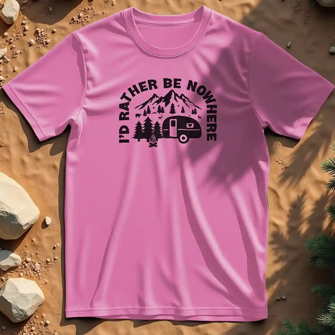 I'd rather be nowhere t-shirt