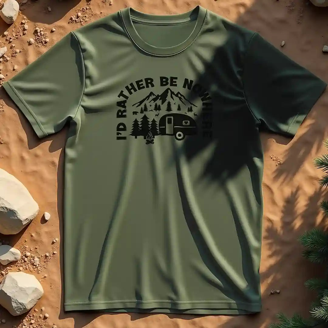 I'd rather be nowhere t-shirt