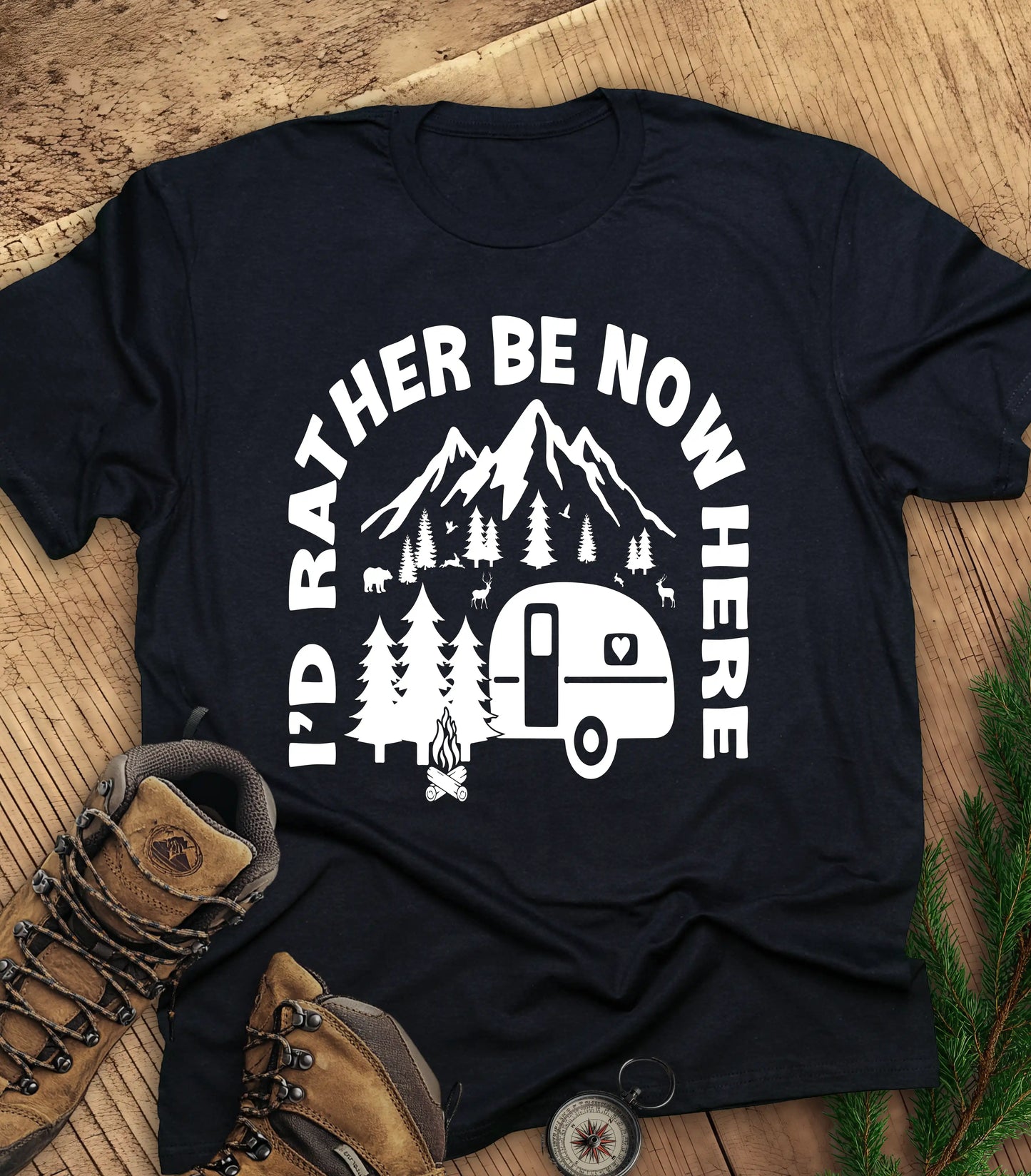 I'd rather be nowhere t-shirt