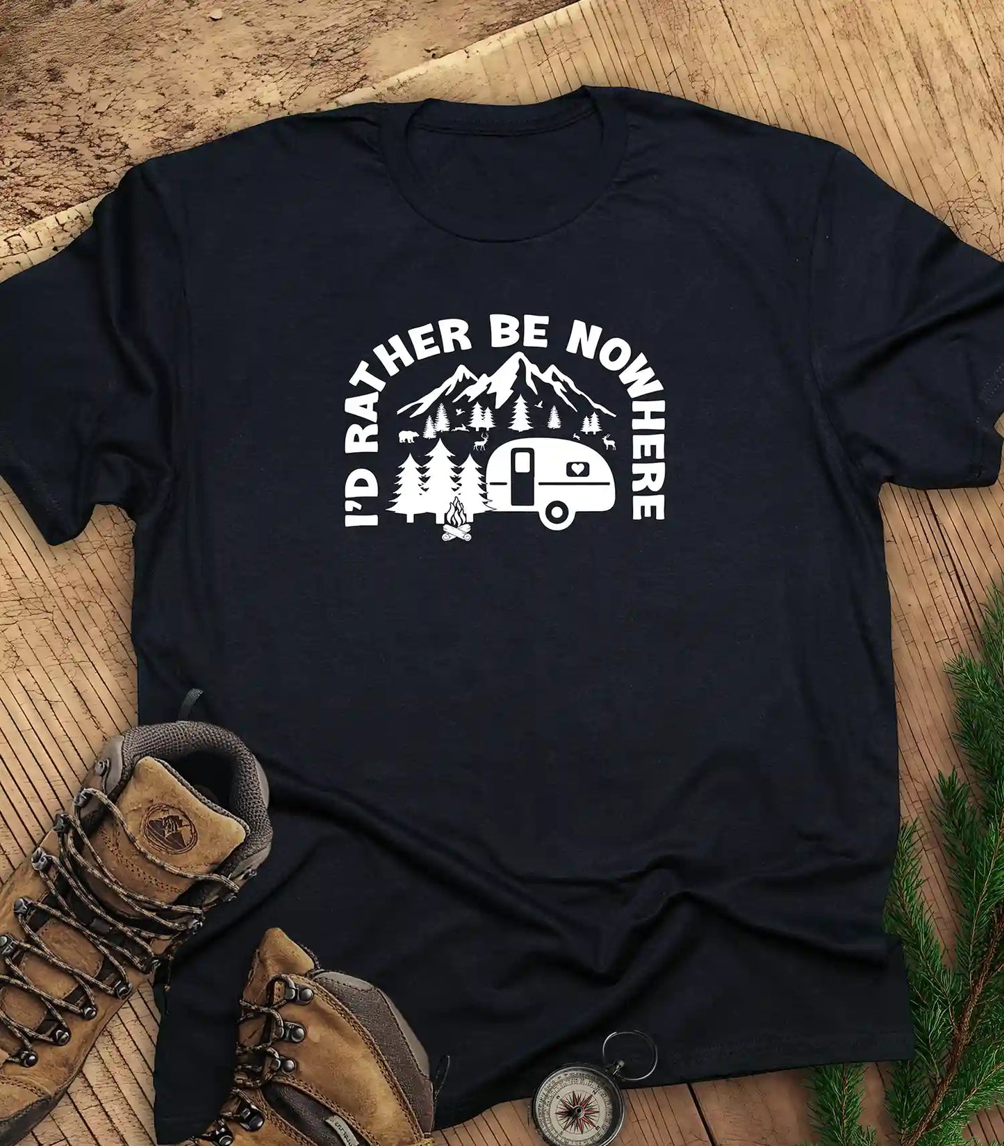 I'd rather be nowhere t-shirt