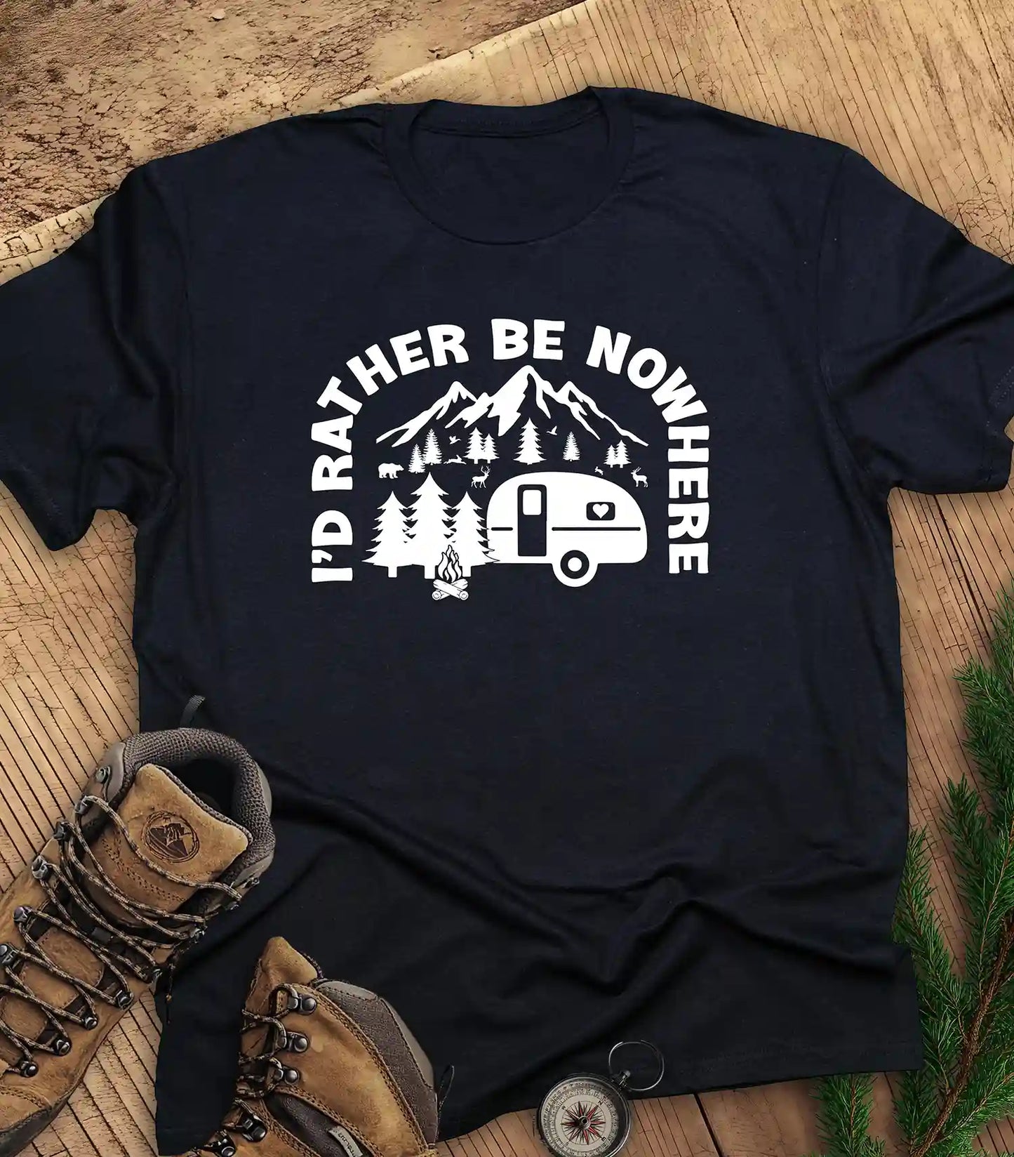 I'd rather be nowhere t-shirt
