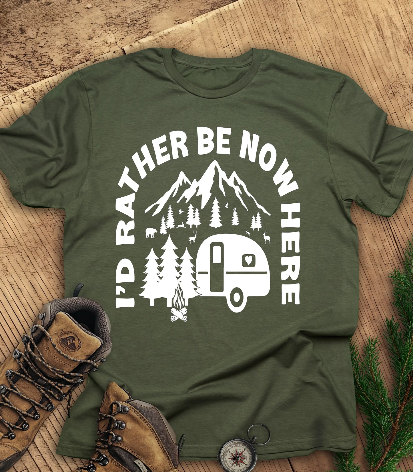 I'd rather be nowhere t-shirt