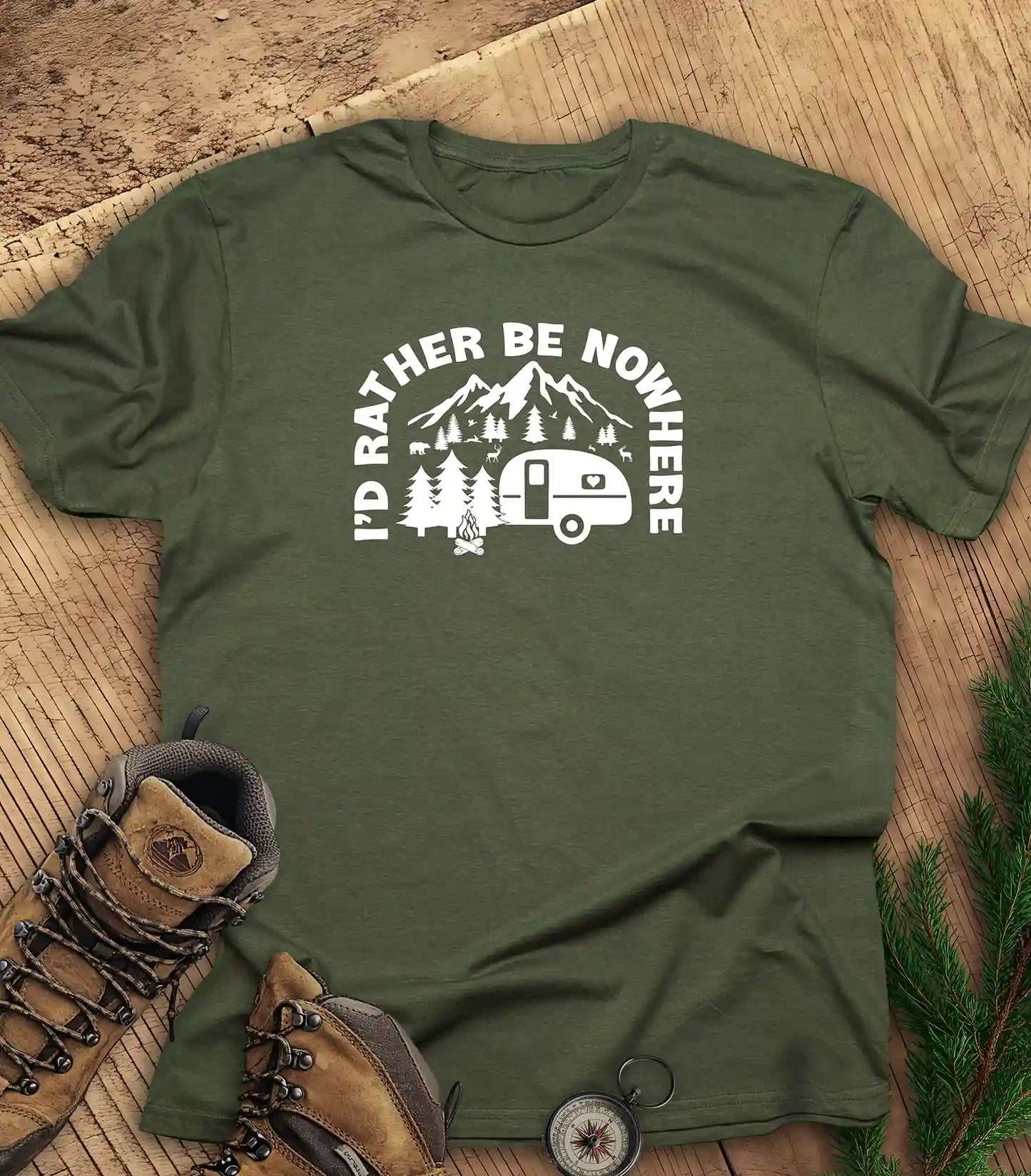 I'd rather be nowhere t-shirt