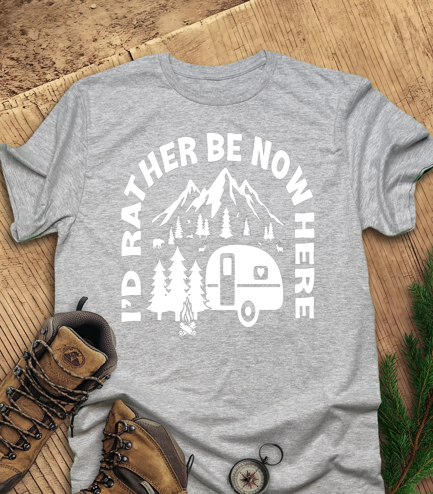 I'd rather be nowhere t-shirt