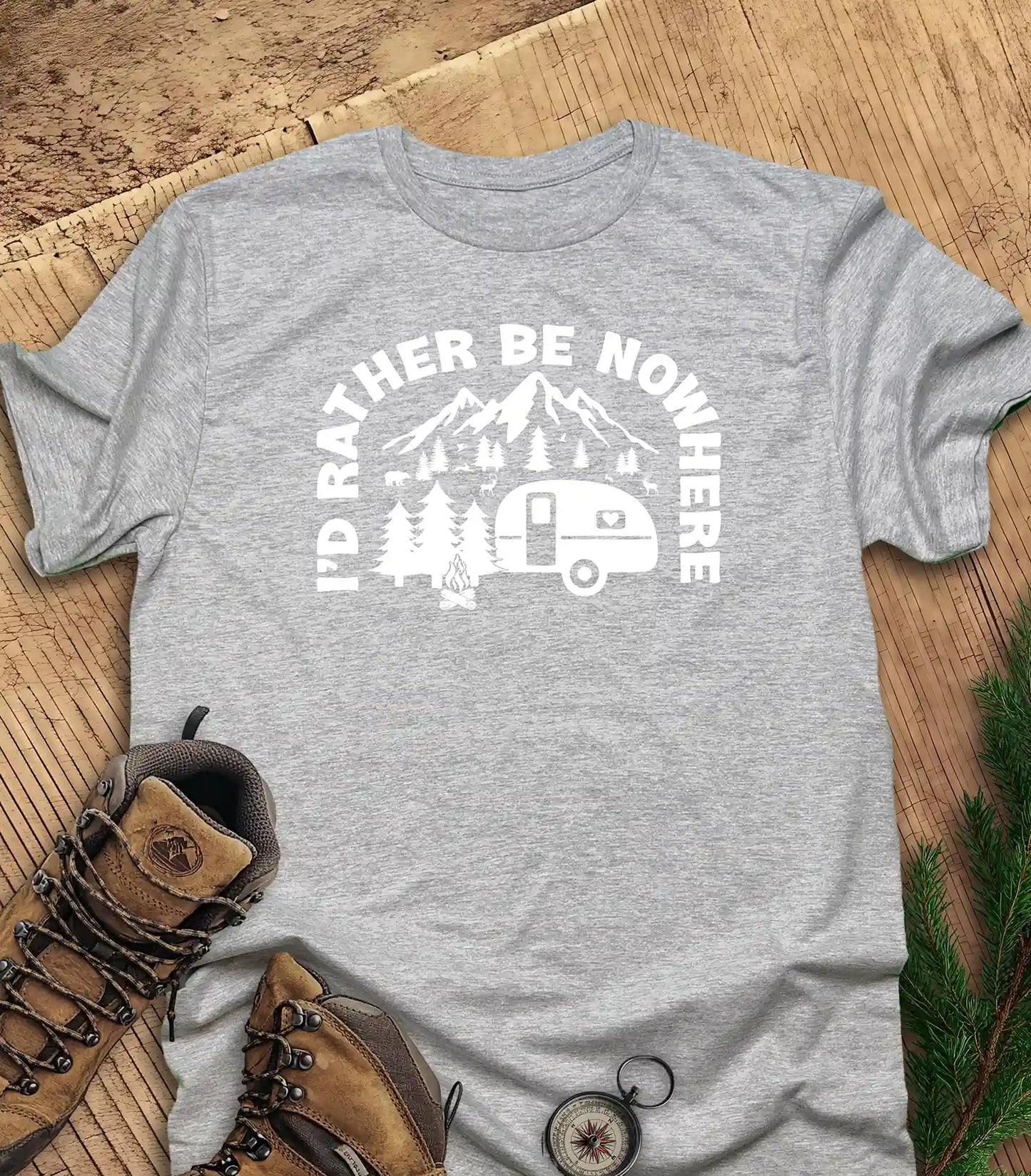 I'd rather be nowhere t-shirt