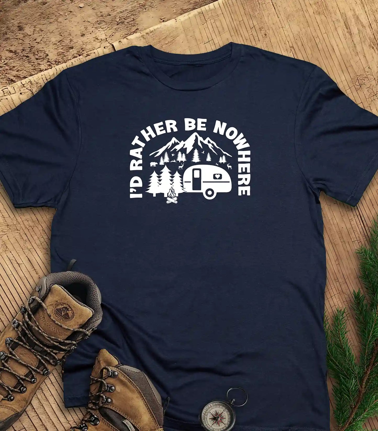 I'd rather be nowhere t-shirt