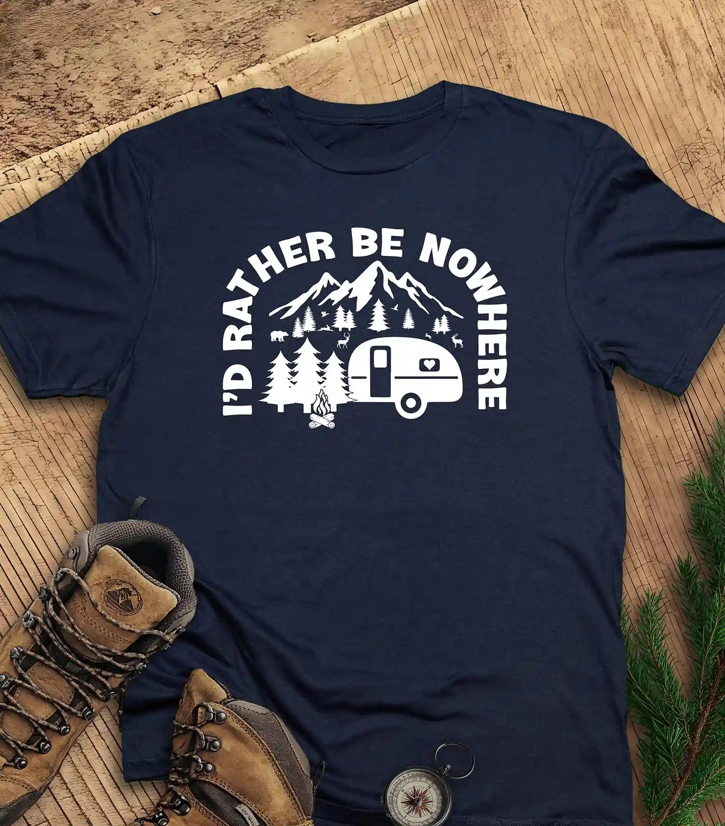I'd rather be nowhere t-shirt