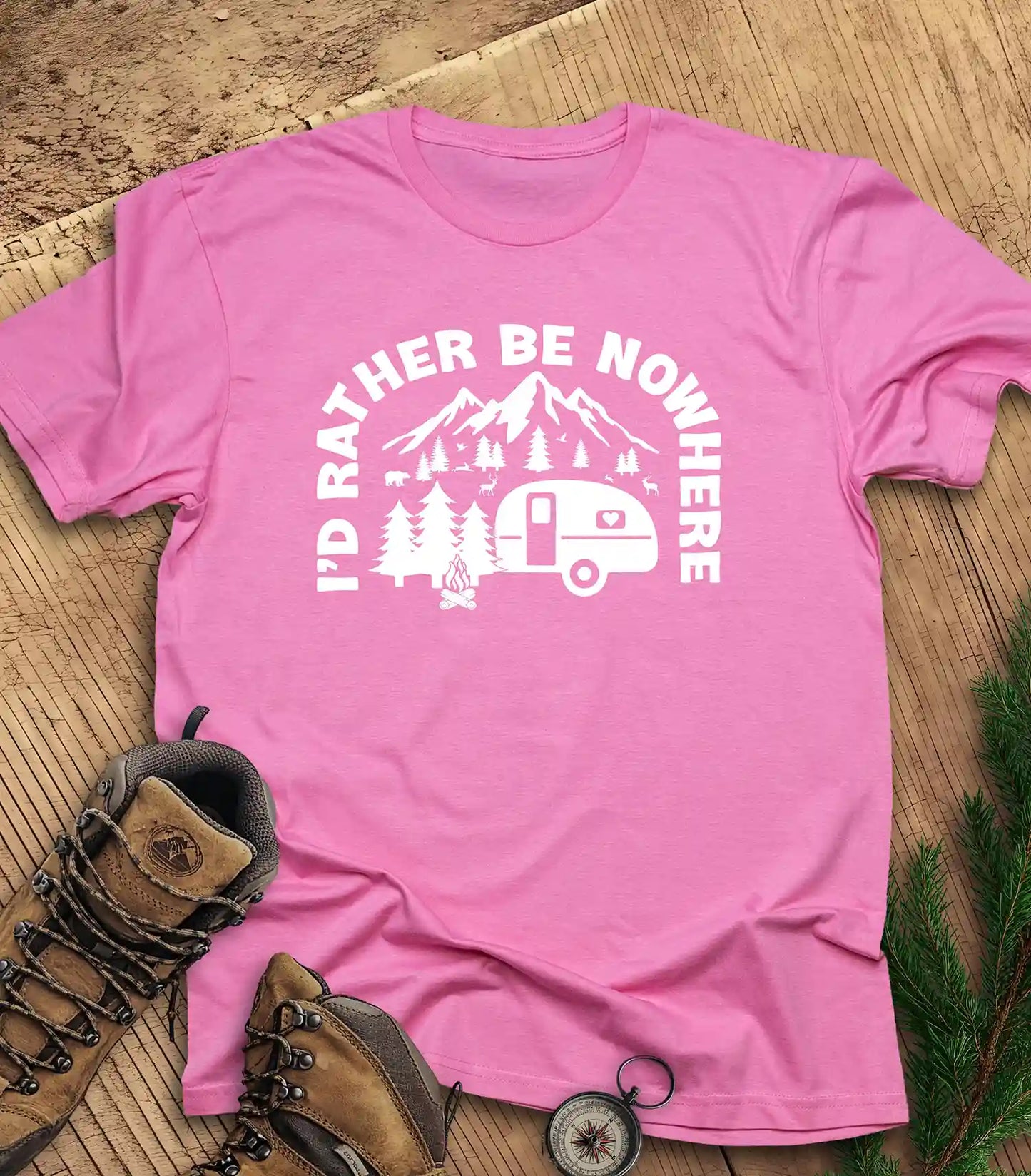 I'd rather be nowhere t-shirt