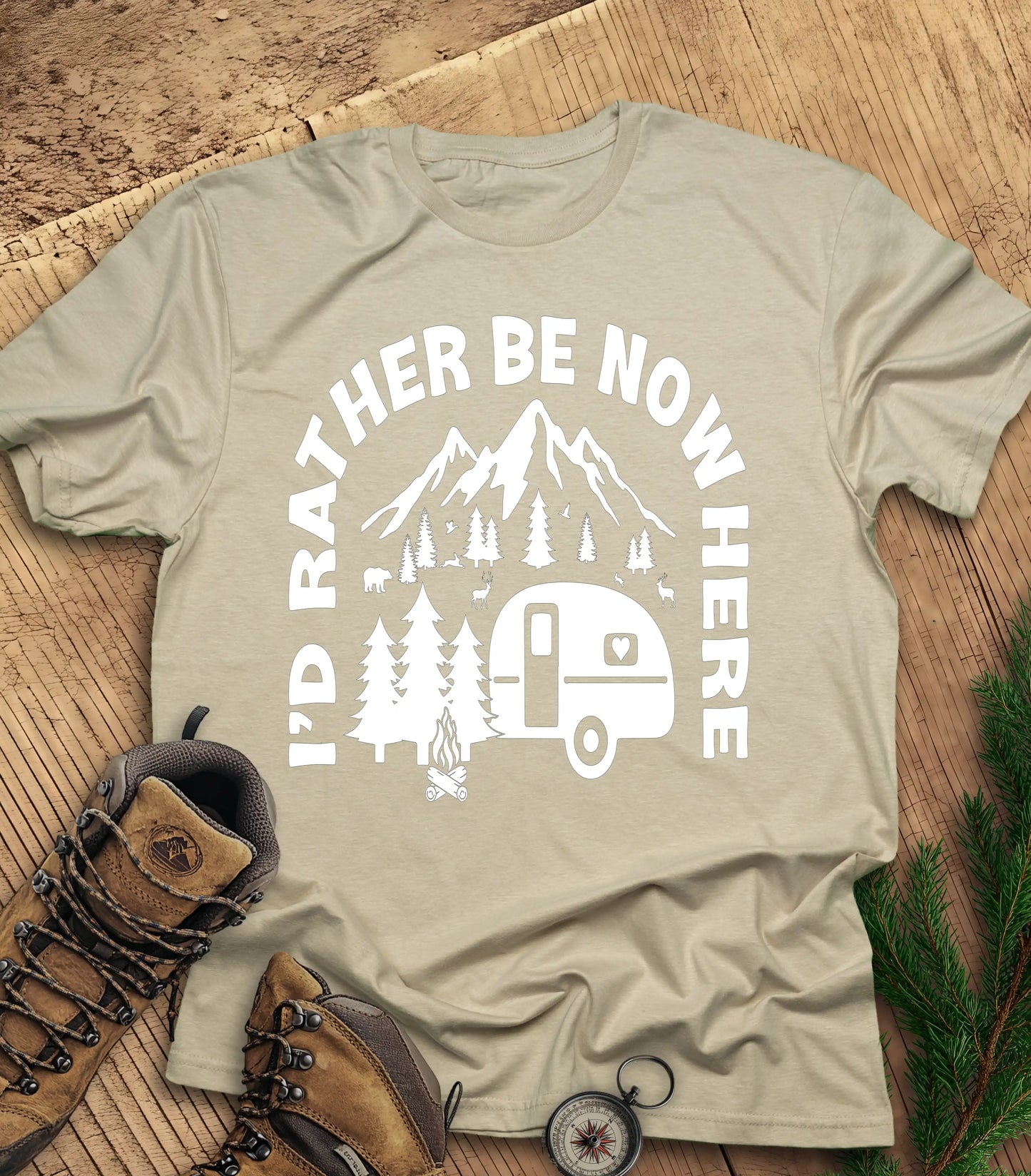 I'd rather be nowhere t-shirt