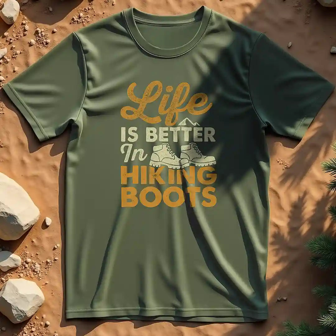 Life is Better in Hiking Boots t-shirt