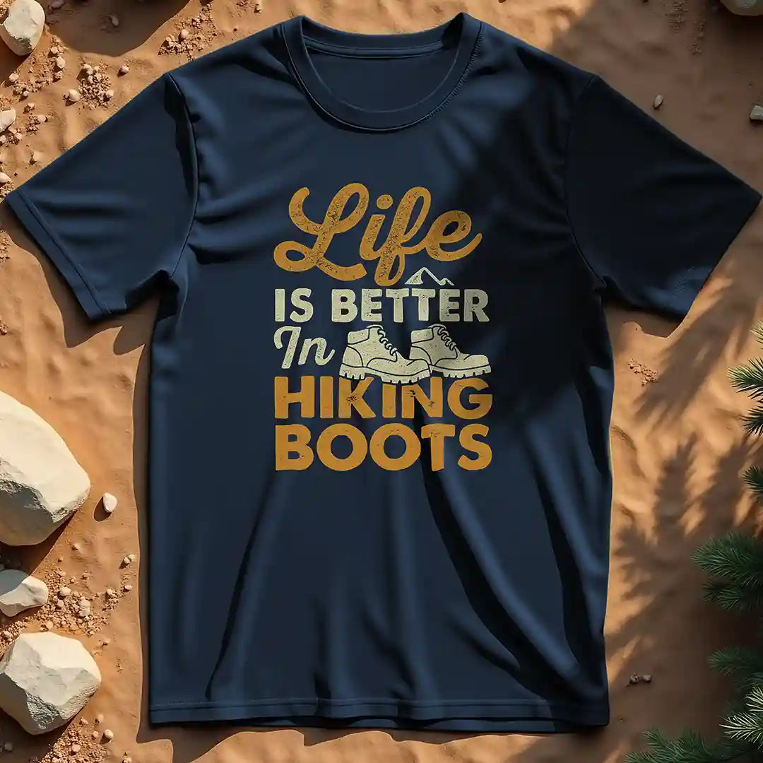 Life is Better in Hiking Boots t-shirt