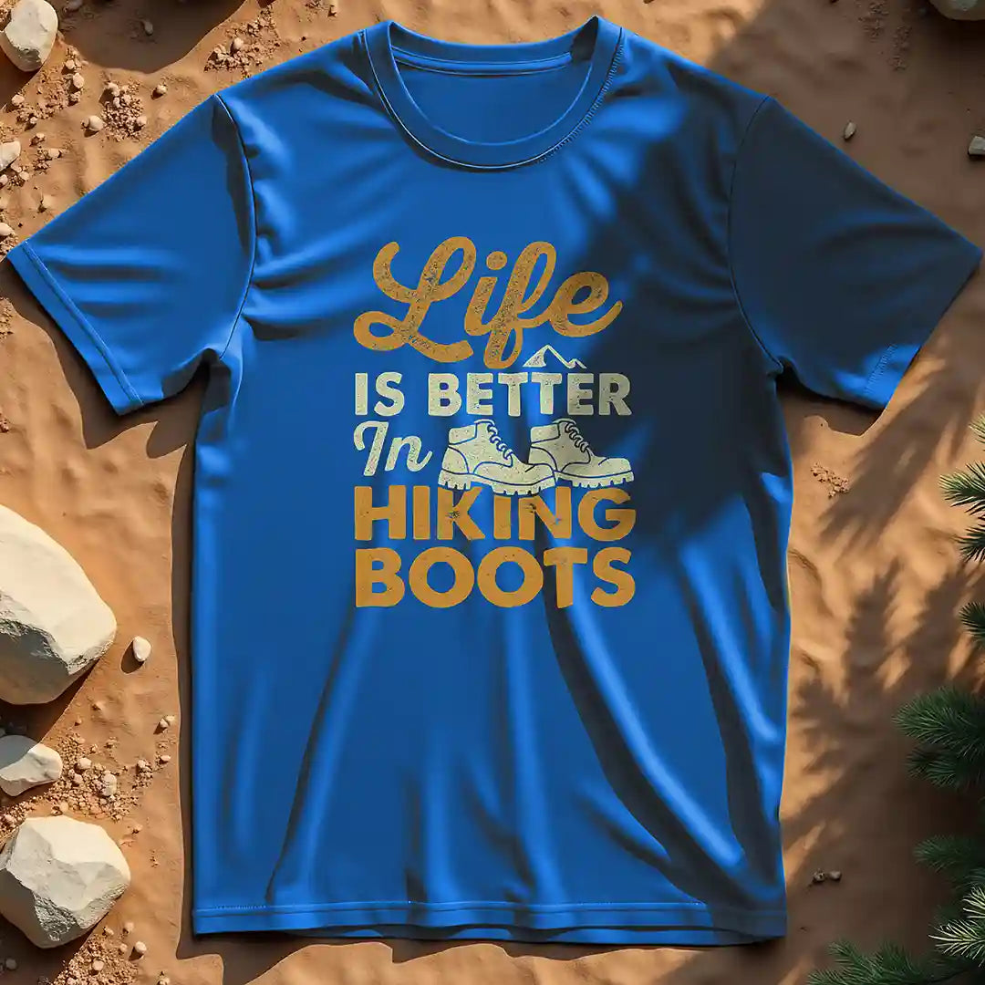 Life is Better in Hiking Boots t-shirt