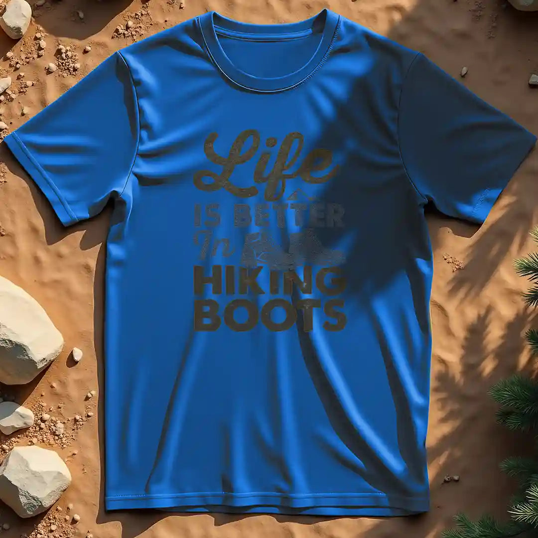 Life is Better in Hiking Boots t-shirt