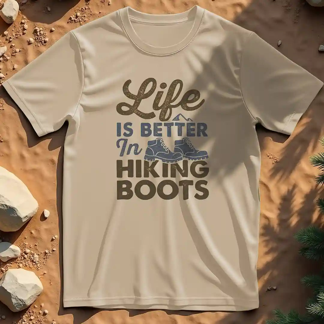 Life is Better in Hiking Boots t-shirt
