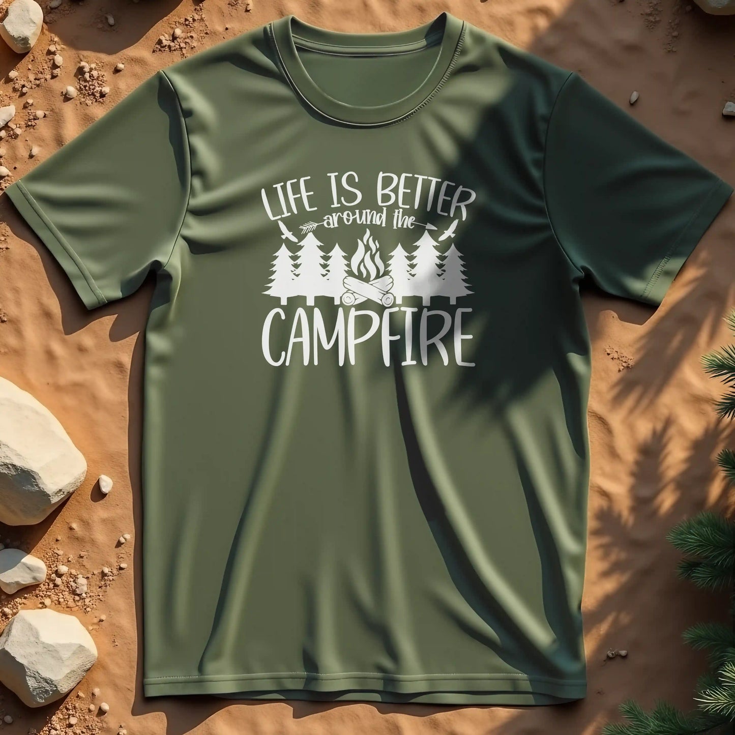 Life is better around the campfire t-shirt